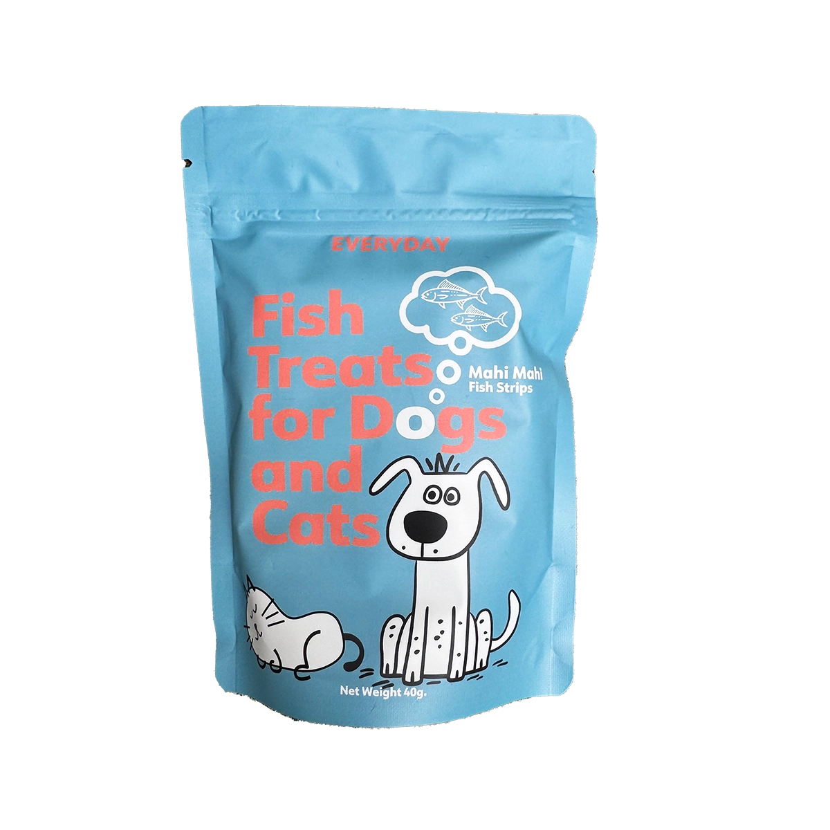 EVERYDAY Mahi Mahi Chewy Fish Cubes 100g ONE WOOF CLUB