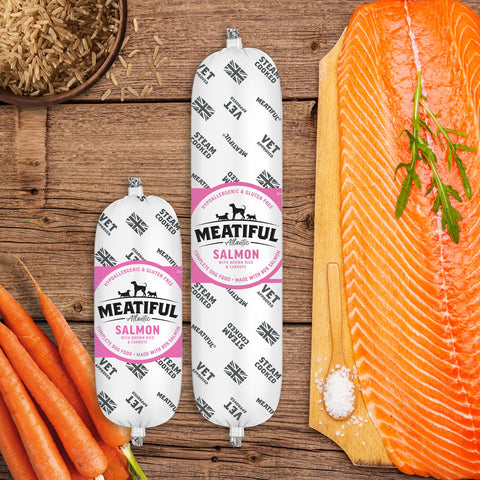 Atlantic Salmon with Brown Rice & Carrots 720g - Meatiful - ONE WOOF CLUB