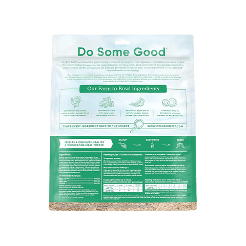 Homestead Turkey Freeze Dried Raw - Open Farm - ONE WOOF CLUB
