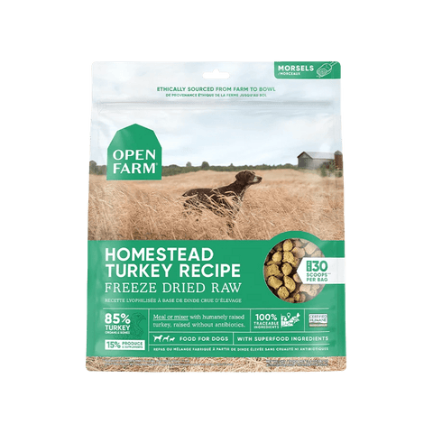Homestead Turkey Freeze Dried Raw - Open Farm - ONE WOOF CLUB