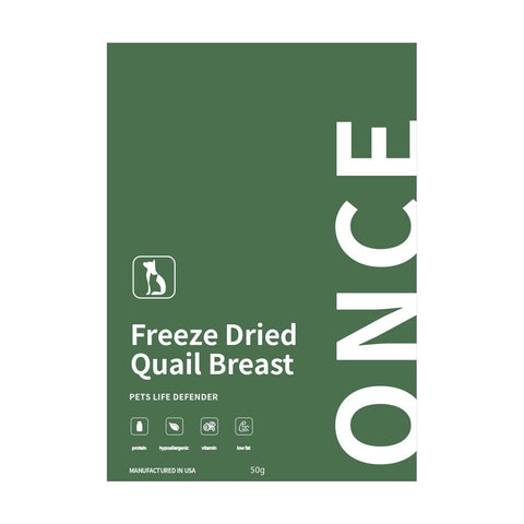 Quail Breast Freeze Dried - Once Pets Food - ONE WOOF CLUB