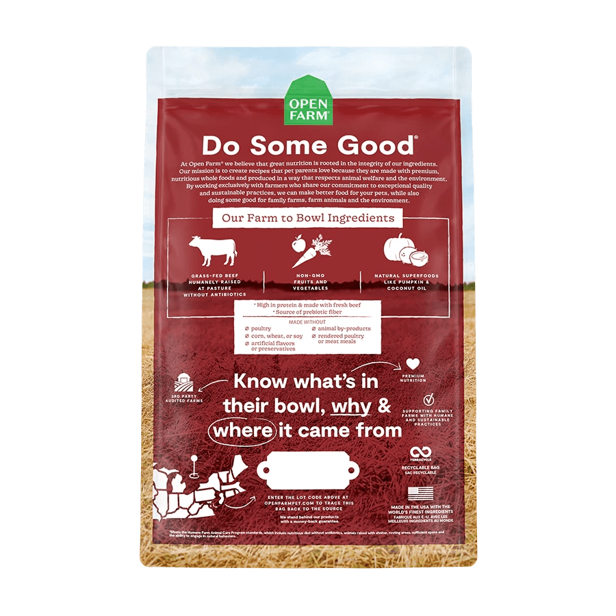 Grass-Fed Beef Grain-Free Dry Dog Food