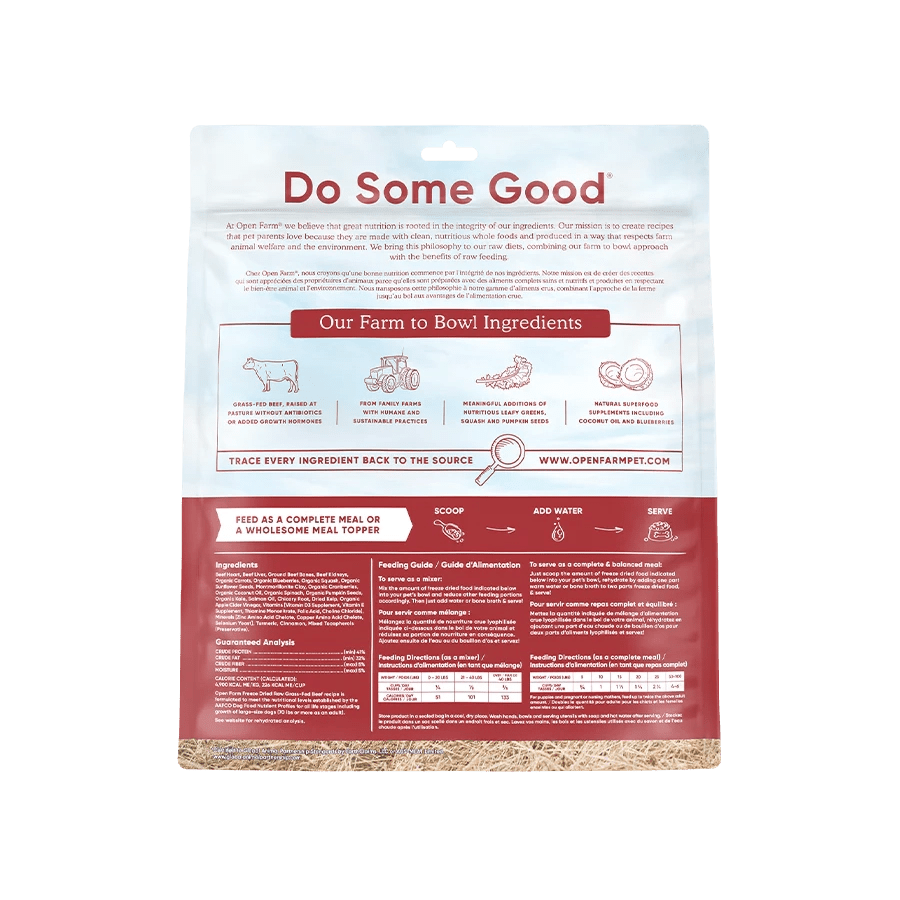 Grass-Fed Beef Freeze Dried Raw Dog Food
