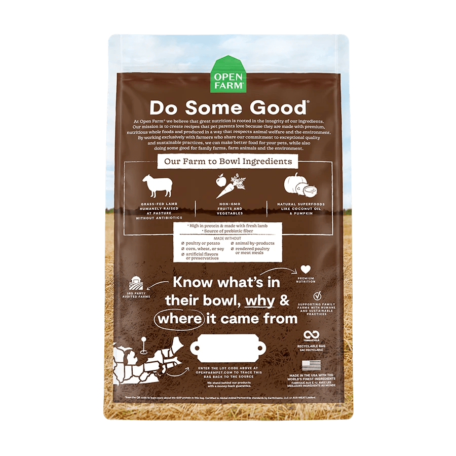 Pasture-Raised Lamb Grain-Free Dry Dog Food