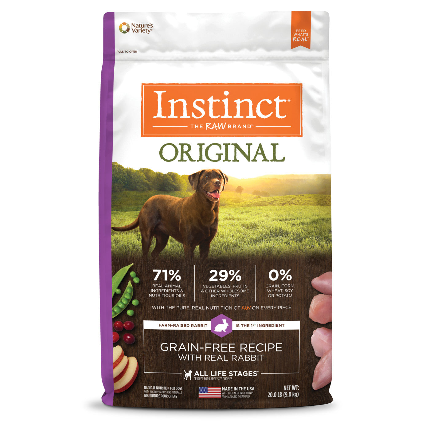 Instinct Original Real Rabbit Recipe - Grain-Free Dog Food | ONE WOOF CLUB