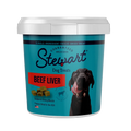 Stewart Pro-Treat 100% Pure Beef Liver Freeze-Dried Raw Dog Treats tub available at One Woof Club Hong Kong