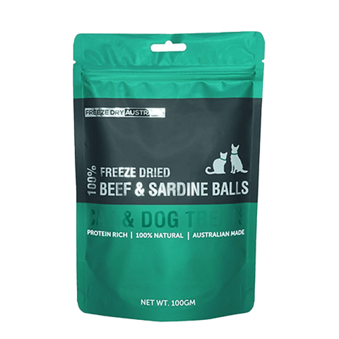 Beef & Sardine Balls - Freeze Dry Australia - ONE WOOF CLUB