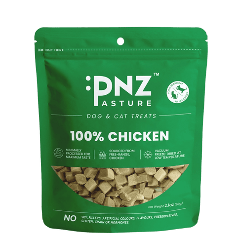 Freeze Dried Chicken Treats - PNZ Pasture - ONE WOOF CLUB