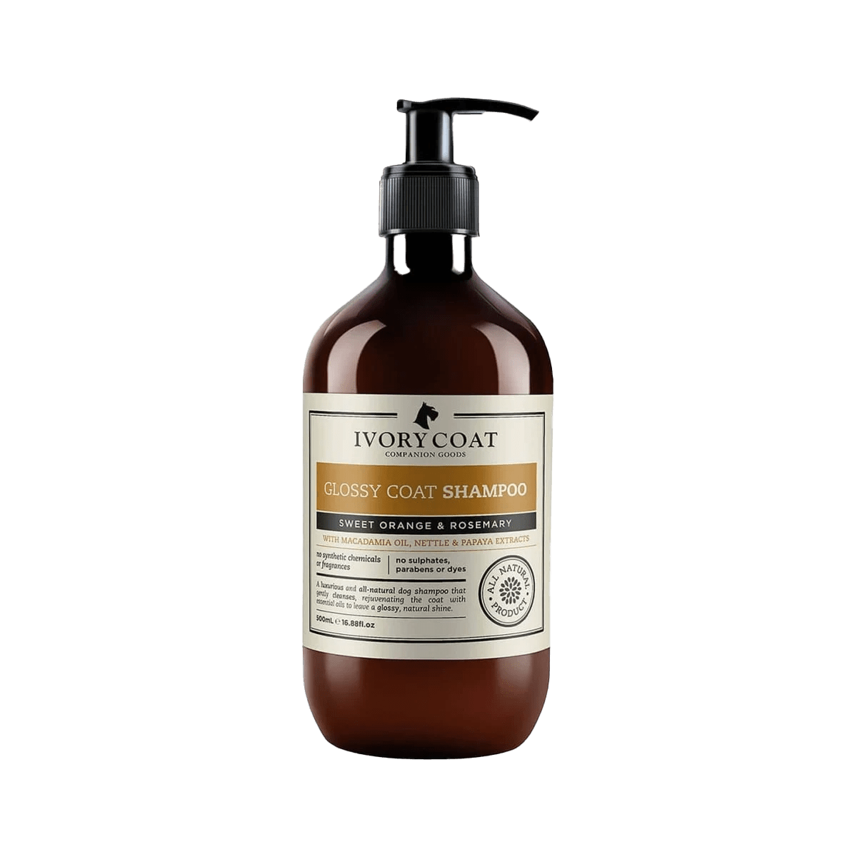 Glossy Coat Shampoo Sweet Orange & Rosemary - Ivory Coat - ONE WOOF CLUB