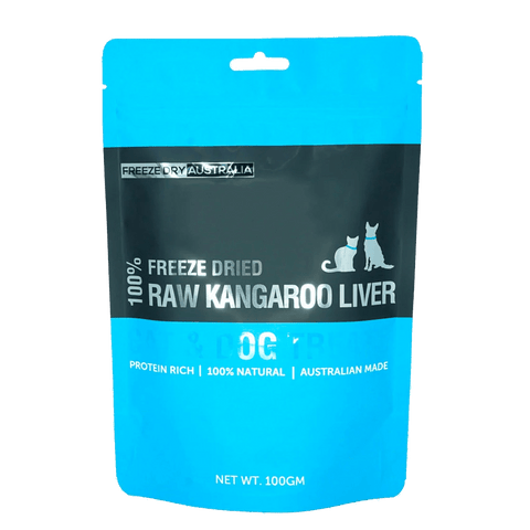 Kangaroo Liver 100g - Freeze Dry Australia - ONE WOOF CLUB