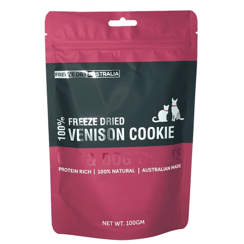 Venison Cookie 100g - Freeze Dry Australia - ONE WOOF CLUB